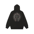 Chrome Hearts Colorful Rhinestone Hoodie - Black Gothic Street Sweatshirt 2608
