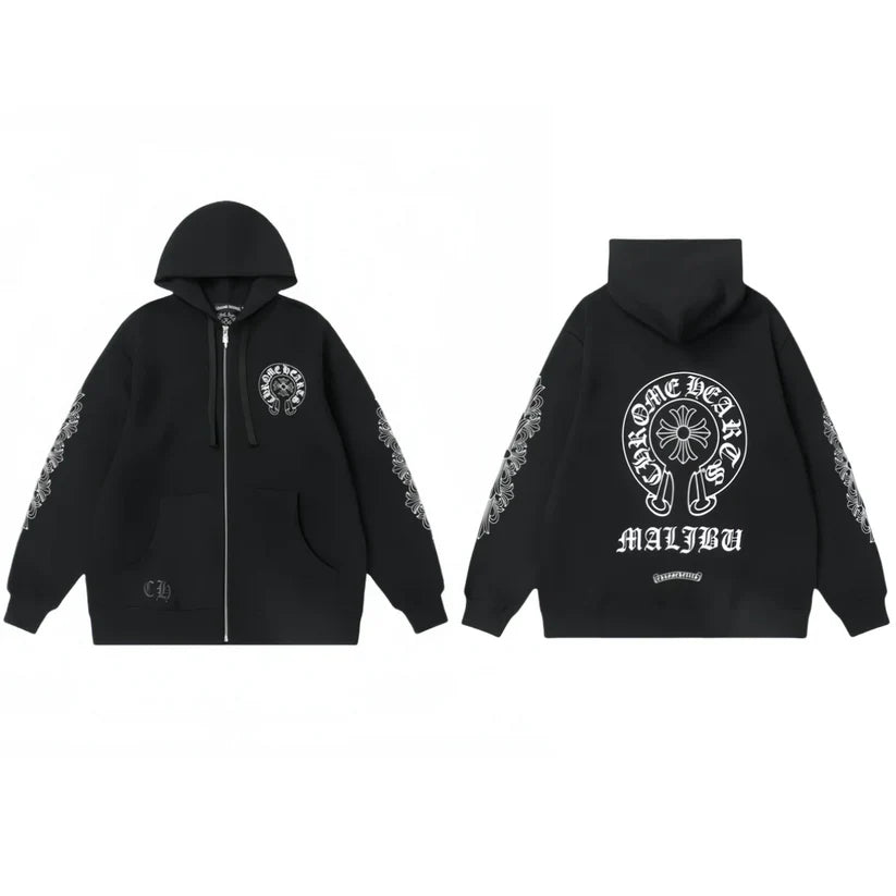 Chrome Hearts New Zip Up Hoodie -8515