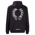 Chrome Hearts Multi-Cross & Horseshoe Logo Graphic Hoodies (Black/White)