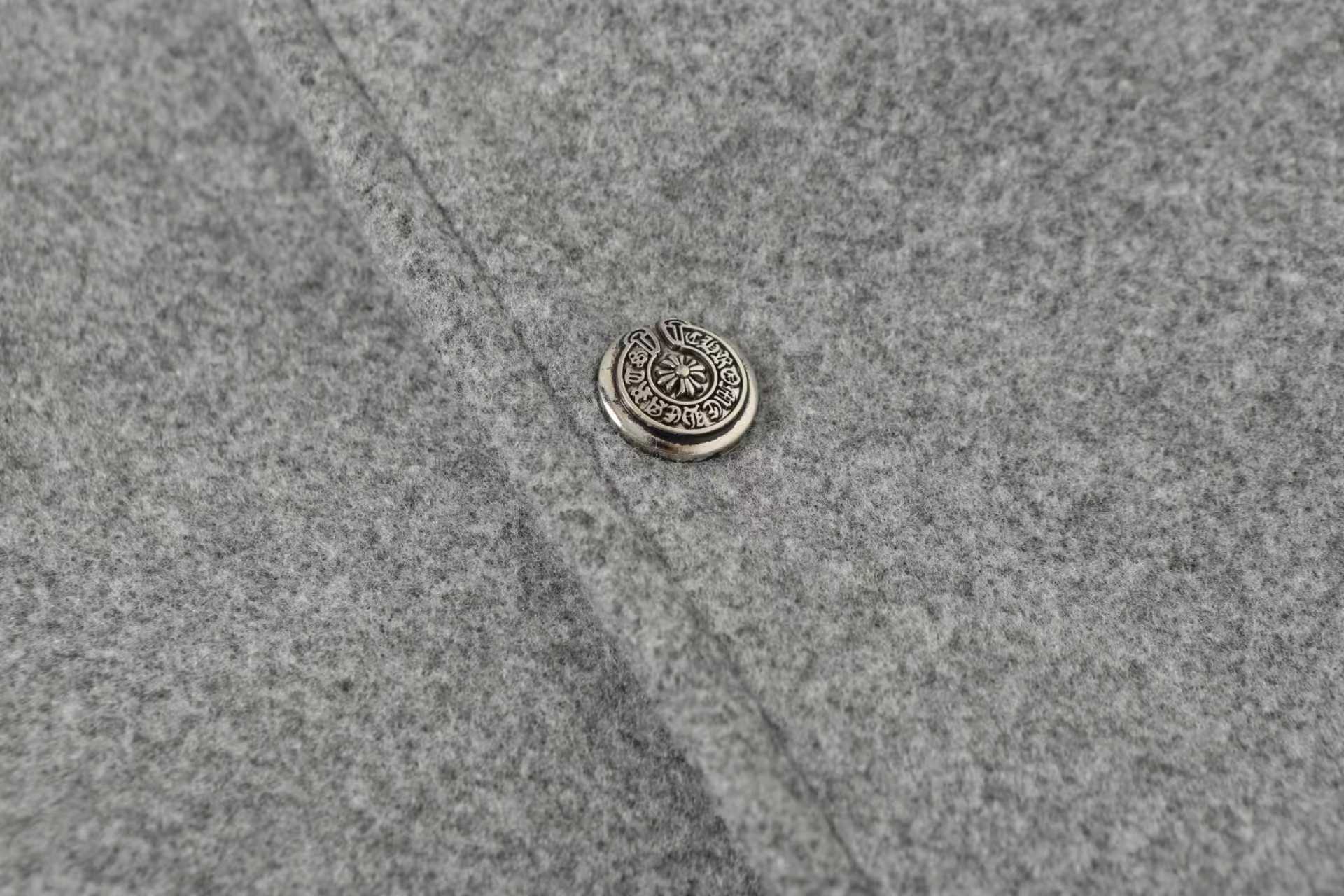 Chrome Hearts Multi Cross Varsity Jacket - Grey Black Street Jacket 2215