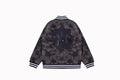 Chrome Hearts Fleur-de-lis Patch Varsity Jacket - Grey Tie-dye Outerwear A5588